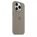 Etui silikonowe z MagSafe do iPhonea 15 Pro - popielaty brąz Etui silikonowe z MagSafe do iPhonea 15 Pro - popielaty brąz