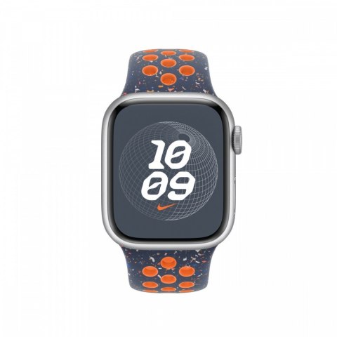 Pasek sportowy Nike w kolorze błękitnego płomienia do koperty 41 mm - M/L Pasek sportowy Nike w kolorze błękitnego płomienia do koperty 41 mm - M/L