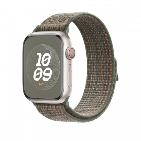 Opaska sportowa Nike w kolorze sekwoi/pomarańczowym do koperty 45 mm Opaska sportowa Nike w kolorze sekwoi/pomarańczowym do koperty 45 mm
