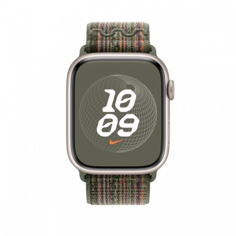 Opaska sportowa Nike w kolorze sekwoi/pomarańczowym do koperty 45 mm Opaska sportowa Nike w kolorze sekwoi/pomarańczowym do koperty 45 mm