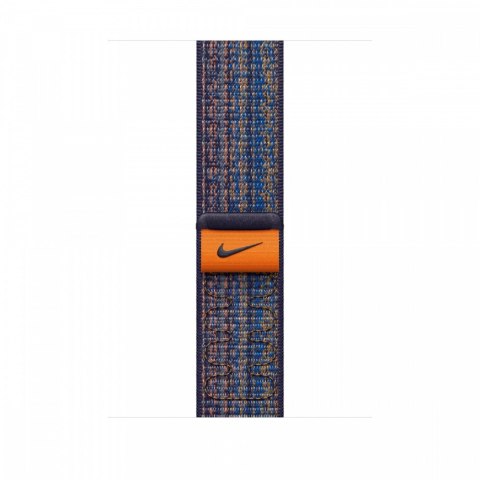 Opaska sportowa Nike w kolorze sportowego błękitu/pomarańczowym do koperty 45 mm Opaska sportowa Nike w kolorze sportowego błękitu/pomarańczowym do koperty 45 mm