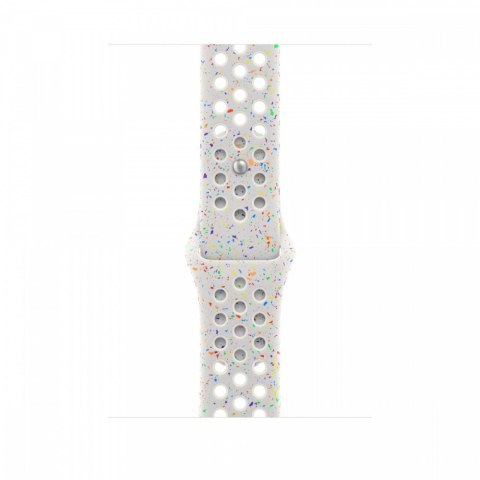 Pasek sportowy Nike w kolorze czystej platyny do koperty 45 mm - M/L Pasek sportowy Nike w kolorze czystej platyny do koperty 45 mm - M/L