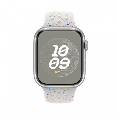 Pasek sportowy Nike w kolorze czystej platyny do koperty 45 mm - M/L Pasek sportowy Nike w kolorze czystej platyny do koperty 45 mm - M/L