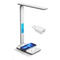 Lampa biurkowa LED z ładowarką indukcyjną LEDITOU MT222 (Biała)
