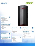 Komputer Nitro N50-640 i5-12400F/16GB/GTX 1660 SUPER/512GB/W11Home