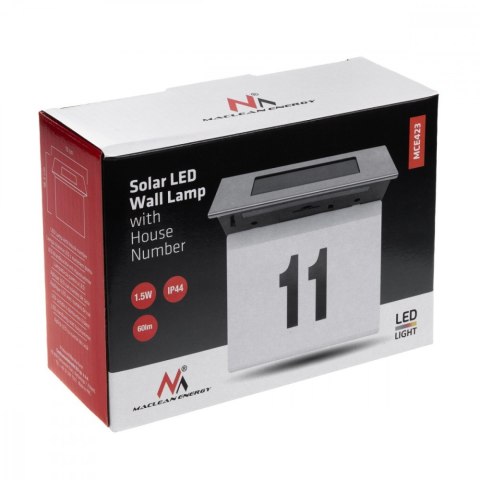 Lampa solarna LED z numerem domu IP44 MCE423 Lampa solarna LED z numerem domu IP44 MCE423
