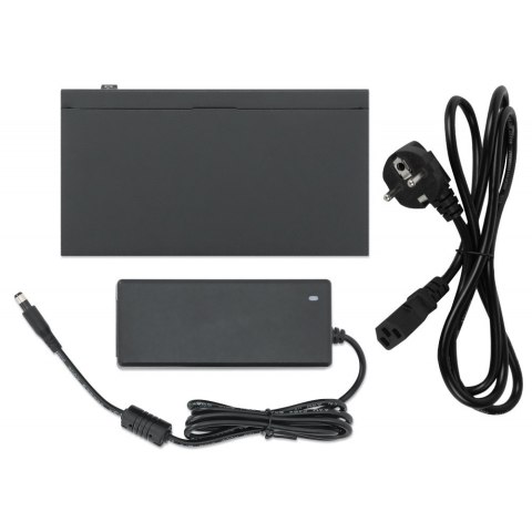 Switch Gigabit 5xPoE Passthrough zasilany PoE lub AC,68W Switch Gigabit 5xPoE Passthrough zasilany PoE lub AC,68W