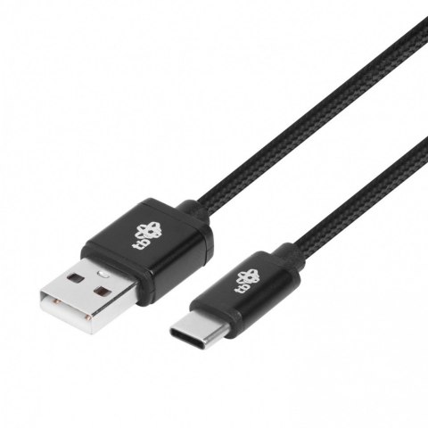 Kabel USB-USB C 1.5m czarny sznurek Kabel USB-USB C 1.5m czarny sznurek