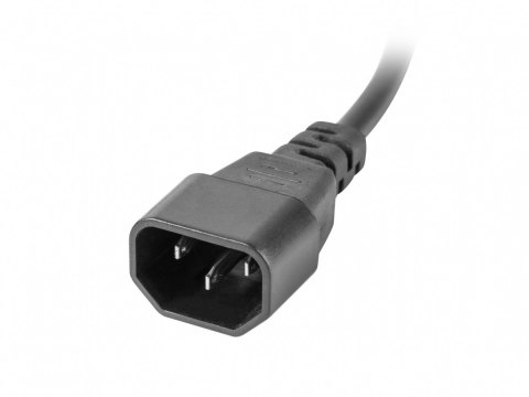 Listwa zasilająca Rack PDU 10 cali 1U 3x Schuko 2m 10A czarna C14 Listwa zasilająca Rack PDU 10 cali 1U 3x Schuko 2m 10A czarna C14