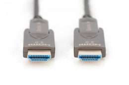 Kabel hybrydowy AOC HDMI 2.0 Premium High Speed Ethernet 4K60Hz UHD HDMI D/A HDMI D/A M/M z odłączanym wtykiem, 15m, Czarny