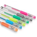 Zestaw 6 długopisów żelowych Glitter & classic
