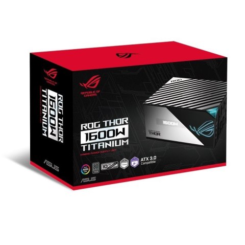 Zasilacz Rog Thor Titanium 1600W 80+ ATX 3.0 Zasilacz Rog Thor Titanium 1600W 80+ ATX 3.0