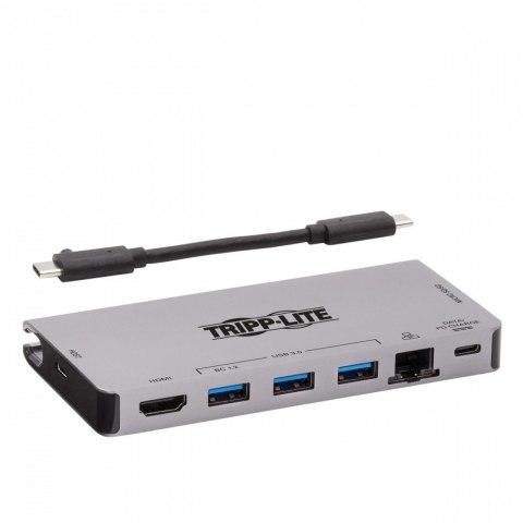 Stacja dokująca USB-C 4K HDMI, USB 3.2 Gen 1, koncentrator USB-A, GbE, karta pamięci, ładowanie PD 100 W, odłączany przewód U442 Stacja dokująca USB-C 4K HDMI, USB 3.2 Gen 1, koncentrator USB-A, GbE, karta pamięci, ładowanie PD 100 W, odłączany przewód U442