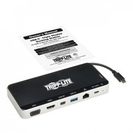Stacja dokująca USB, potrójny wyświetlacz 4K HDMI i mDP, VGA, USB 3.2 Gen 1, koncentrator USB-A/C, GbE, ładowanie PD 60W U442-
