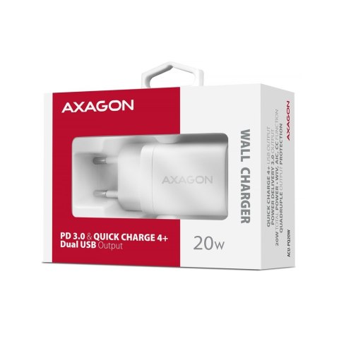 ACU-PQ20W Ładowarka sieciowa 20W QC3.0/AFC/FCP + PD type-C Biała ACU-PQ20W Ładowarka sieciowa 20W QC3.0/AFC/FCP + PD type-C Biała