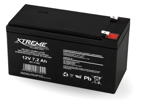 Akumulator żelowy 12V 7.2Ah XTREME Akumulator żelowy 12V 7.2Ah XTREME