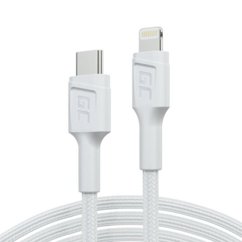 Kabel PowerStream USB-C do Lightning 1m MFI, PD, biały Kabel PowerStream USB-C do Lightning 1m MFI, PD, biały