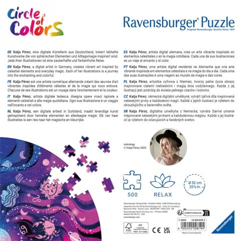 Puzzle 500 elementów Paleta kolorów Astronomia Puzzle 500 elementów Paleta kolorów Astronomia