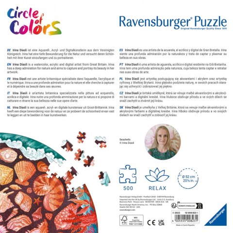 Puzzle 500 elementów Paleta kolorów Muszle Puzzle 500 elementów Paleta kolorów Muszle