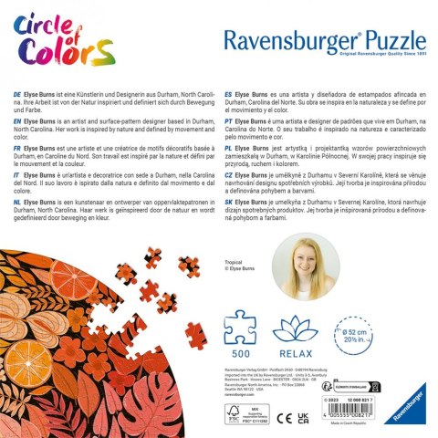 Puzzle 500 elementów Paleta kolorów Tropiki Puzzle 500 elementów Paleta kolorów Tropiki