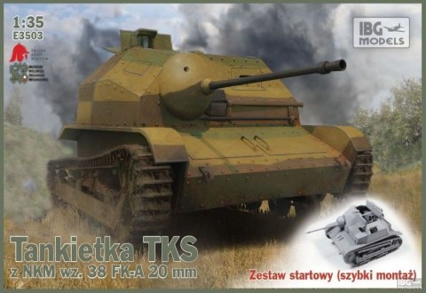 Model plastikowy Tankietka TKS z NKM wz.38 FK-A 20mm 1/35 Model plastikowy Tankietka TKS z NKM wz.38 FK-A 20mm 1/35