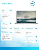 Laptop XPS 14 9440/Ultra 7 155H/16GB/1TB SSD/14.5 FHD+/GeForce RTX 4050/WLAN + BT/Backlit Kb/6 Cell/W11Pro