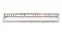 Panel krosowy (patch panel) modularny 19" 24 porty pod moduły keystone, 1U, ekranowany, prowadnica kabli, wymienne pola opisowe 