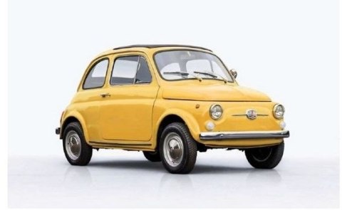 Model plastikowy Fiat 500F 1/12 Model plastikowy Fiat 500F 1/12