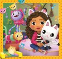 Puzzle 3x48 elementów Super Kolor Koci Domek Gabi