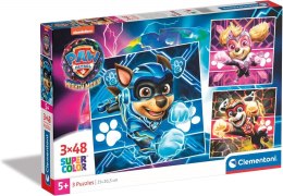 Puzzle 3x48 elementów Super Kolor Psi Patrol The Mighty Movie