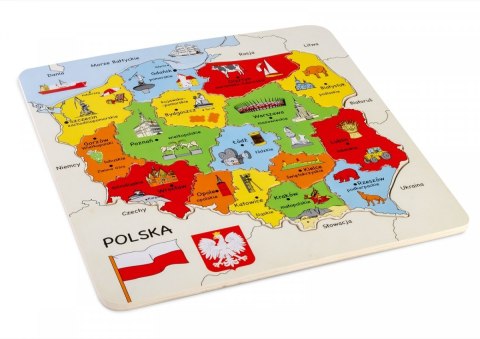 Puzzle drewniane Mapa Polski Puzzle drewniane Mapa Polski