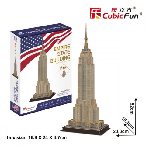 Puzzle 3D Empire State Building 54 elementy Puzzle 3D Empire State Building 54 elementy
