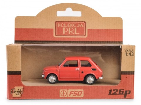 Pojazd PRL Fiat 126p czerwony Pojazd PRL Fiat 126p czerwony