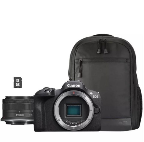 Aparat bezlusterkowy EOS R50 czarny + RFS 18-45S + BAG + karta SD 5811C098