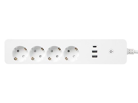 Inteligentna listwa zasilająca 1,5m 2xUSB+USB-C WiFi Tuya Inteligentna listwa zasilająca 1,5m 2xUSB+USB-C WiFi Tuya