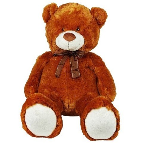 Maskotka Miś pluszowy z kokardką 70 cm brązowy Maskotka Miś pluszowy z kokardką 70 cm brązowy