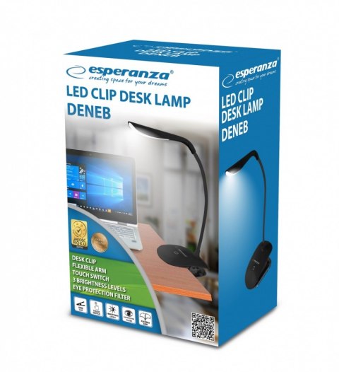 Lampka led biurkowa Deneb czarna Lampka led biurkowa Deneb czarna
