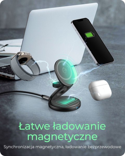 Ładowarka IB-SH101-CH bezprzewodowa do telefonu zegarka i słuchawek Ładowarka IB-SH101-CH bezprzewodowa do telefonu zegarka i słuchawek