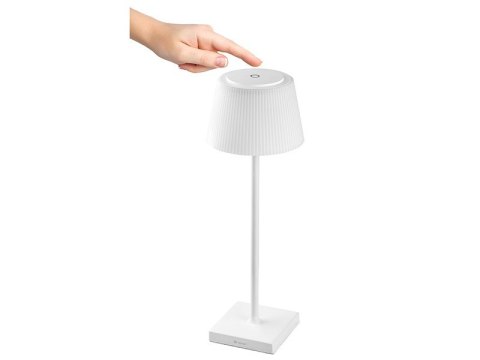 Lampka stołowa Pluto biała