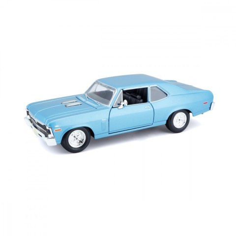 Model kompozytowy Chevrolet Nova 1970 1/24 niebieski Model kompozytowy Chevrolet Nova 1970 1/24 niebieski