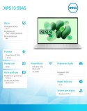 Laptop XPS 13 9345 Win11Pro XELITE12C/16GB/512GB SSD/13.4 FHD+ AntiGlare/UMA GPU/FgrPr/FHD/IR Cam/Mic/WLAN + BT/Backlit Kb/3 Cel
