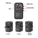 Adapter podróżny UTA-06 32121 ładowarka GaN PD 100W, QC 4+, 2x USB-C, 2x USB-A, 180 krajów