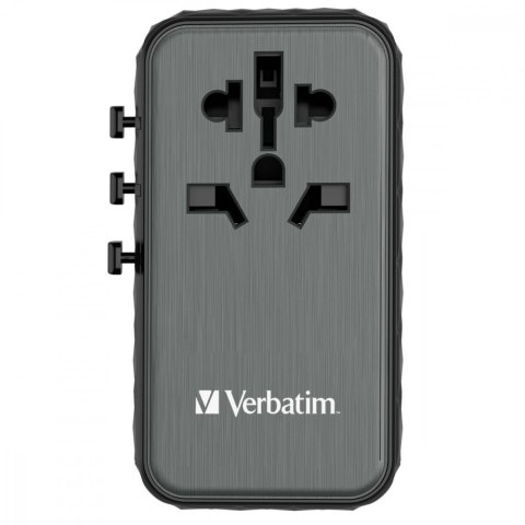 Adapter podróżny UTA-06 32121 ładowarka GaN PD 100W, QC 4+, 2x USB-C, 2x USB-A, 180 krajów Adapter podróżny UTA-06 32121 ładowarka GaN PD 100W, QC 4+, 2x USB-C, 2x USB-A, 180 krajów