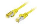 Patchcord kat.6 S/FTP 5m żółty
