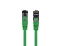 Patchcord kat.8.1 S/FTP LSZH CU 0.5m zielony fluke passed