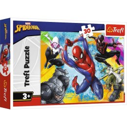 Puzzle 30 elementów Kolory Spider Mana