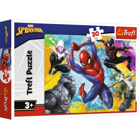Puzzle 30 elementów Kolory Spider Mana Puzzle 30 elementów Kolory Spider Mana
