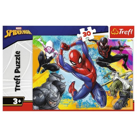 Puzzle 30 elementów Kolory Spider Mana Puzzle 30 elementów Kolory Spider Mana