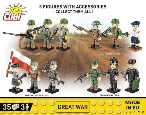 Klocki Great War 3 figurki 35 klocków Klocki Great War 3 figurki 35 klocków