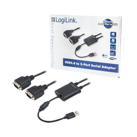 Adapter USB 2.0 do 2x port szeregowy Adapter USB 2.0 do 2x port szeregowy